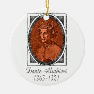 Dante Alighieri Julgransprydnad Keramik