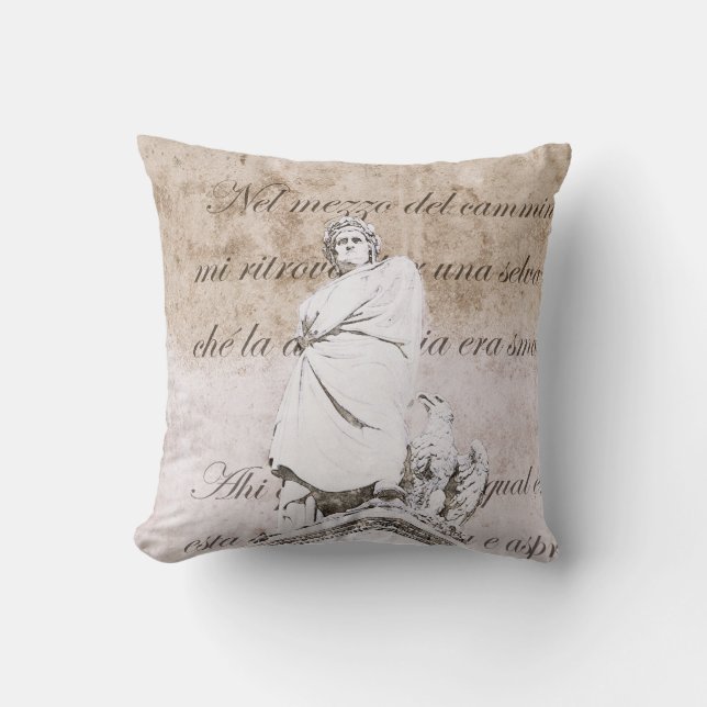 Dante Alighieri med gudomlig komedi, Infernoverses Kudde (Framsida)