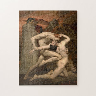 Dante and Virgil by William-Adolphe Bouguereau Pussel