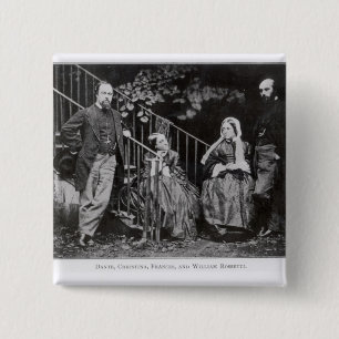 Dante, Christina, Frances och William Rossetti Knapp