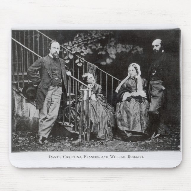 Dante, Christina, Frances och William Rossetti Musmatta (Framsidan)