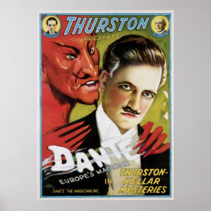 Dante Europe's Magician Vintage Poster