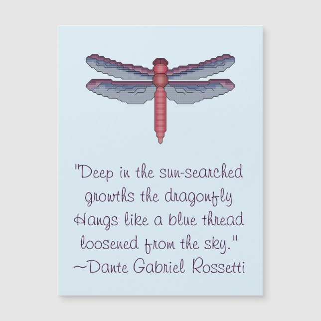Dante Gabriel Rosetti Dragonfly Quote (Framsida)