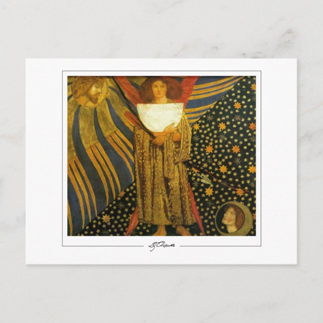 Dante Gabriel Rossetti #125 - Finkonstkort Vykort (Framsida)