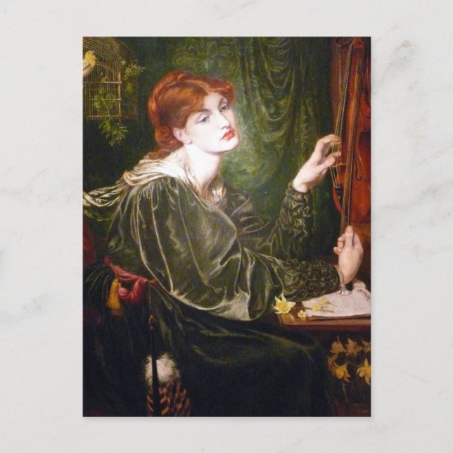 Dante Gabriel Rossetti Art Vykort (Framsida)