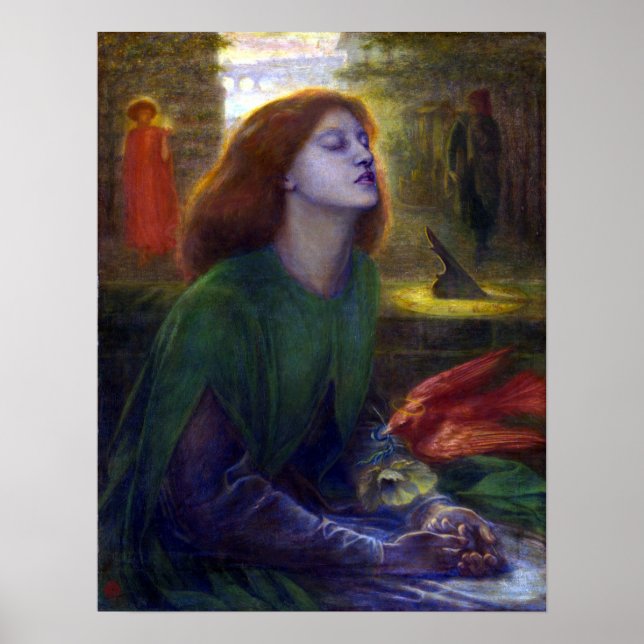 Dante Gabriel Rossetti Beata Beatrix Poster (Framsidan)