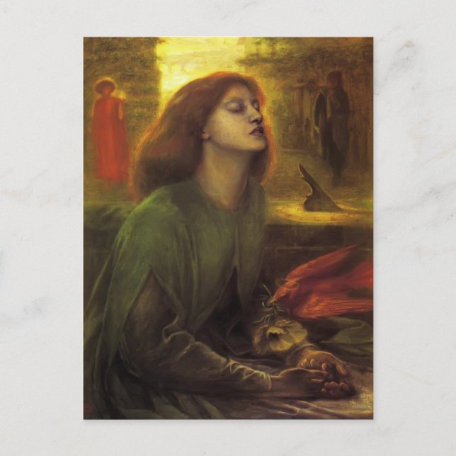 Dante Gabriel Rossetti- Beata Beatrix Vykort (Framsida)