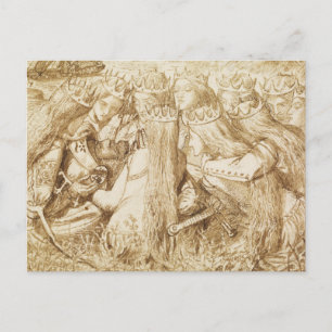 Dante Gabriel Rossetti - Design for Moxons Tennys Vykort