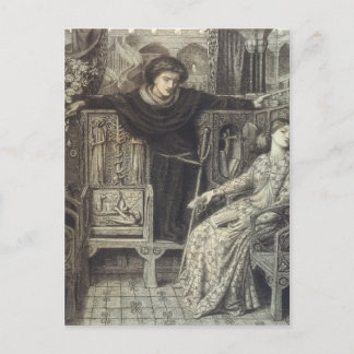 Dante Gabriel Rossetti: Hamlet och Ophelia Vykort