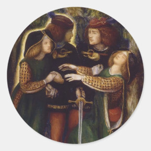 Dante Gabriel Rossetti: Hur de mötte sig Runt Klistermärke