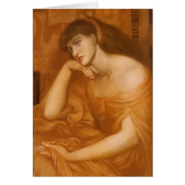 Dante Gabriel Rossetti: Penelope Hälsningskort (Framsidan)