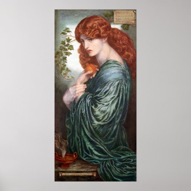 Dante Gabriel Rossetti Proserpine Poster (Framsidan)