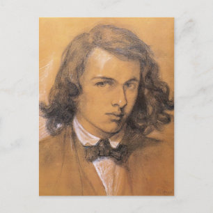 Dante Gabriel Rossetti-Self-Porträtt Vykort