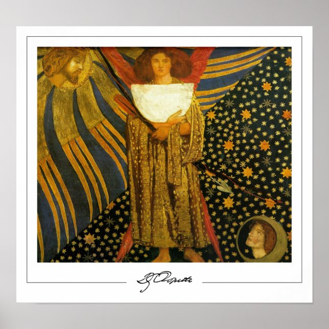 Dante Gabriel Rossetti Zedign Art Poster #125 (Framsidan)