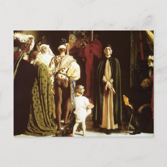 Dante in Exile Vykort (Framsida)