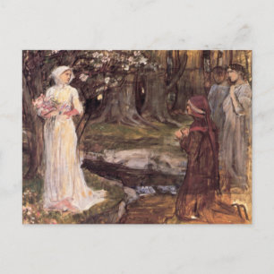 Dante och Beatrice bra art Vykort