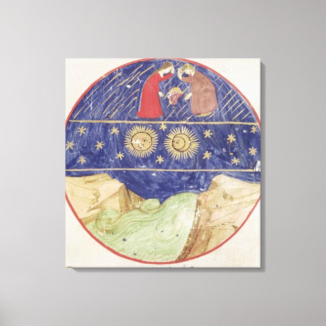 Dante och Beatrice Canvastryck (Framsida)