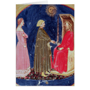 Dante och Beatrice för Justinian Hälsningskort