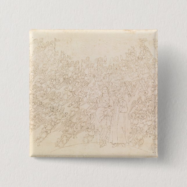 Dante och Beatrice, från Dantes `-präst Knapp (Framsida)