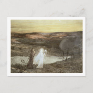 Dante och Beatrice, från "L'Estampe Moderne", publ Vykort