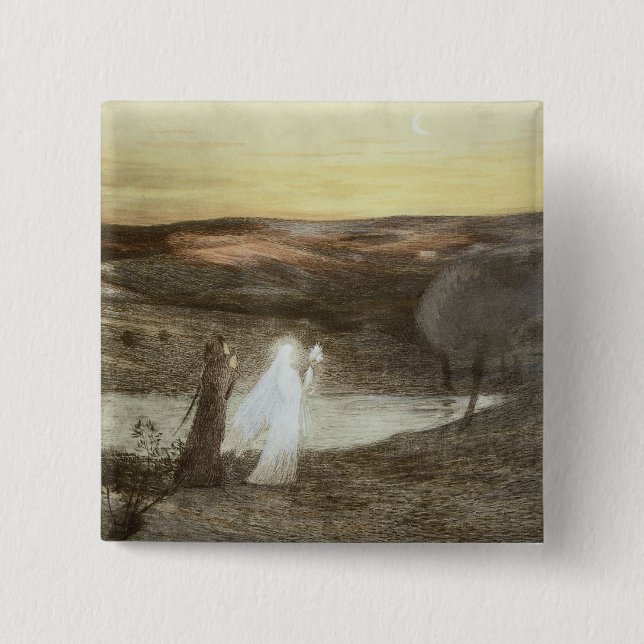 Dante och Beatrice, från "Moderne L'Estampe", publ Knapp (Framsida)