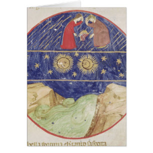 Dante och Beatrice Hälsningskort