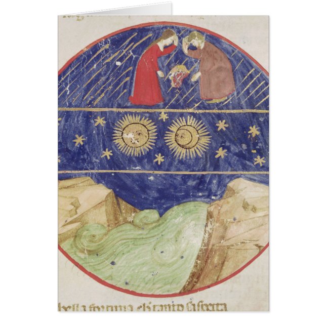 Dante och Beatrice Hälsningskort (Framsidan)