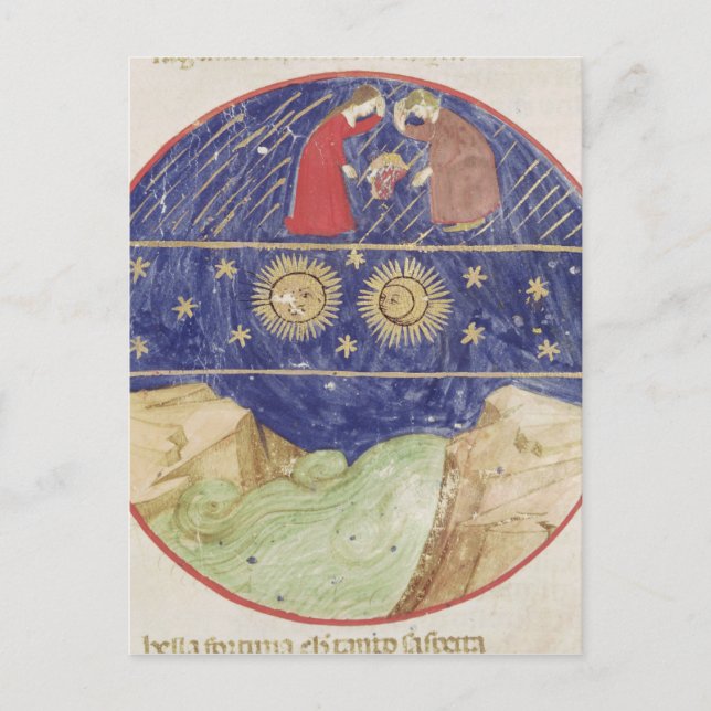 Dante och Beatrice Vykort (Framsida)