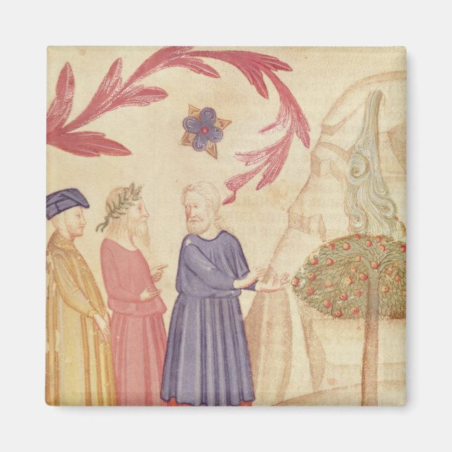 Dante och Virgil i de markbundna paradiset Magnet (Framsidan)