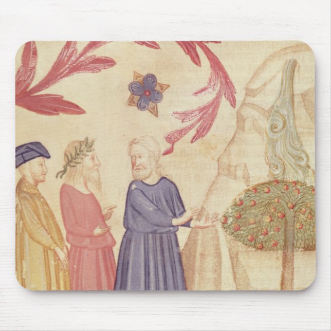 Dante och Virgil i det Terrestrial paradiset Musmatta (Framsidan)