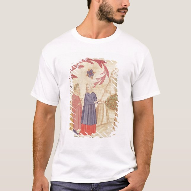 Dante och Virgil i det Terrestrial paradiset Tee Shirt (Framsida)