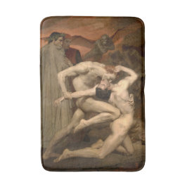 Dante och Virgil i helvetet (av Bouguereau) Badrumsmatta