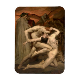 Dante och Virgil i helvetet (av Bouguereau) Magnet