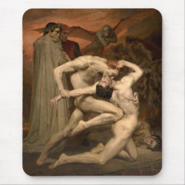 Dante och Virgil i helvetet (av Bouguereau) Musmatta