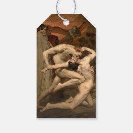 Dante och Virgil i helvetet (av Bouguereau) Presentetikett