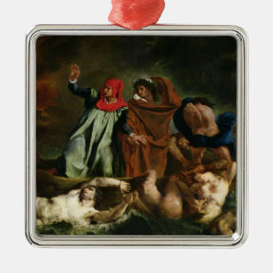 Dante och Virgil i underworlden, 1822 Julgransprydnad Metall