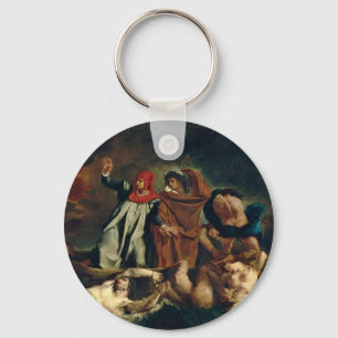Dante och Virgil in helvetet (Dante Barque) Nyckelring