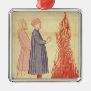 Dante och Virgil känner igen Ulysees Julgransprydnad Metall