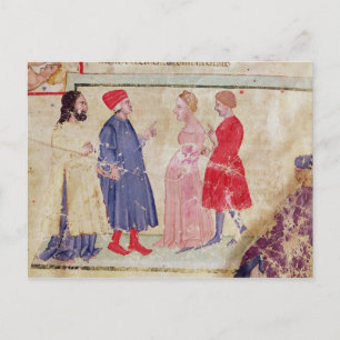Dante och Virgil med Francesca da Rimini Vykort