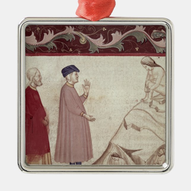 Dante och Virgil möter de fängslade soulsna Julgransprydnad Metall (Framsidan)