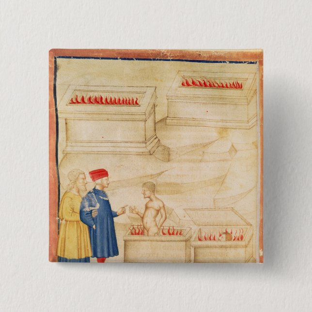 Dante och Virgil upptäcker räkningen Ugolino Knapp (Framsida)