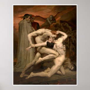 Dante och Virgil William-Adolphe Bouguereau Poster