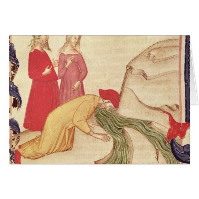 Dante rena som är självt, innan att skriva in hälsningskort (Framsidan Horizontal)