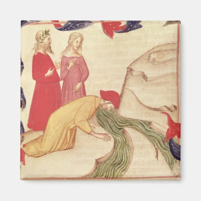 Dante renar sig själv innan du går in på magnet (Framsidan)