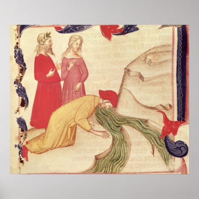 Dante renar sig själv innan du går in på poster (Framsidan)