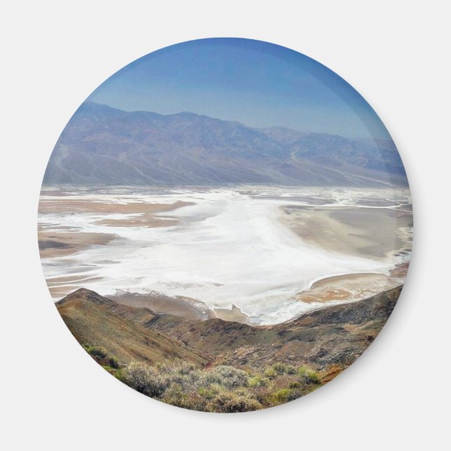 Dante S View Salt Flats Desert Dödsdalen Magnet (Framsidan)