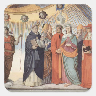 Dante & Saints på Sol - Paradiso Fyrkantigt Klistermärke