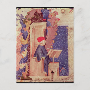 Dante skriver "The Divine Comedy" Vykort