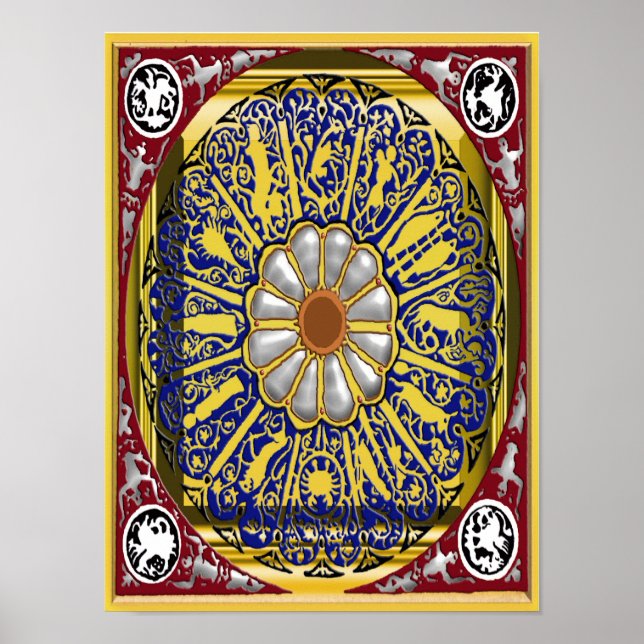 dante zodiac poster (Framsidan)