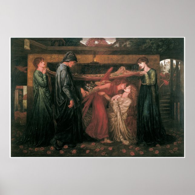 Dantes Dream vid tiden för Beatrices död Poster (Framsidan)